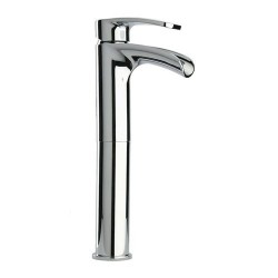 Paini OVO Miscelatore Lavabo a Cascata Small Alto 29,6cm Cromato - Piletta Clic Clac e Flessibili (86CR211LLWFSSSR)