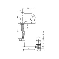 Paini Cox Open Miscelatore Lavabo Scarico Automatico 1"1/4 Monoforo Cromato