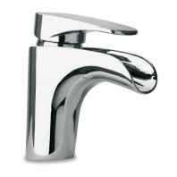 Paini Ovo Miscelatore Lavabo a Cascata Scarico Automatico 1"1/4 Monoforo Cromato