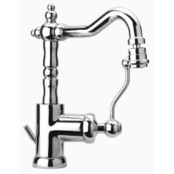 Paini Duomo Miscelatore Bidet Tubo Orientabile Scarico Automatico 1"1/4 Monoforo Cromato