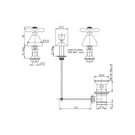 Paini Liberty Rubinetto Bidet 3 Fori Cromato