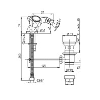 Paini Arno Rubinetto Bidet Monoblocco Cromato