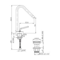 Paini Pixel New Miscelatore Lavabo Bocca Orientabile Piletta Clic-Clac Cromato