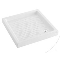 Pozzi Ginori Naviglio Piatto Doccia 80x80cm H10 con Antiscivolo a Rilievo Bianco