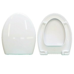 Sedile Wc Compatibile AZZURRA FULL 56 Copriwater in Plastica Termoindurente Bianco